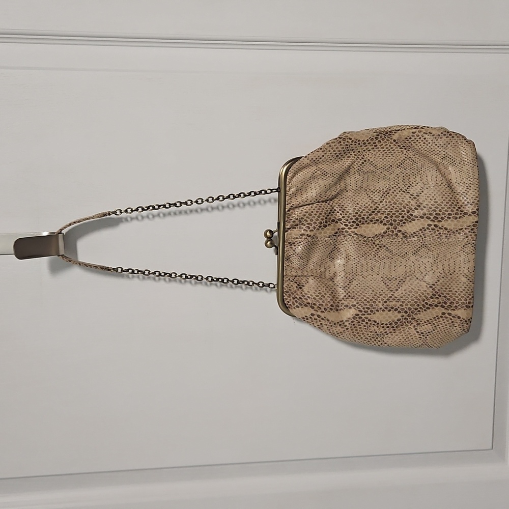 Hobo International Snakeskin Python Print Kiss Lo… - image 1